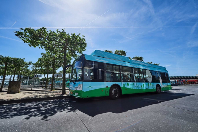 Bus op duurzame energie in Arnhem