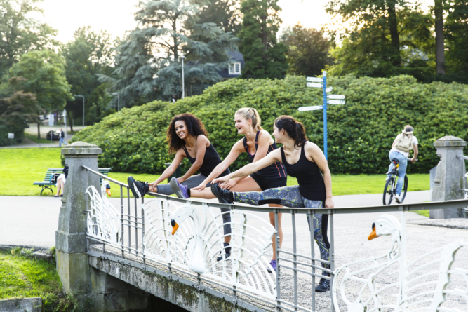 studenten sporten in Sonsbeek