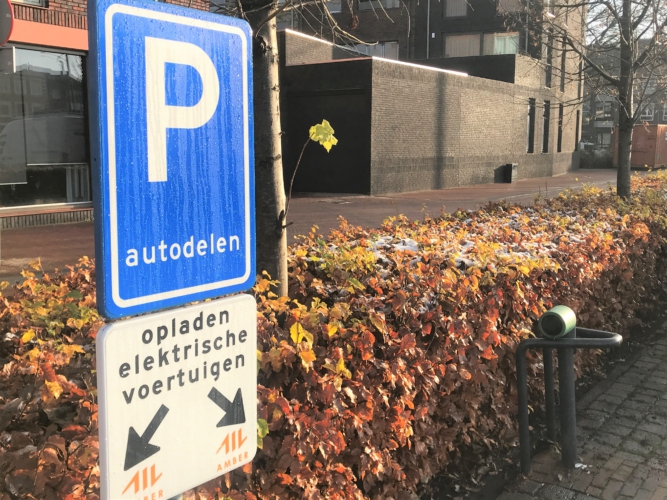 Parkeerplekken voor deelauto's